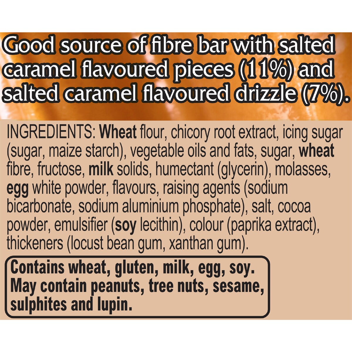 Fibre One 90 Calorie Salted Caramel Snack Bars 120g
