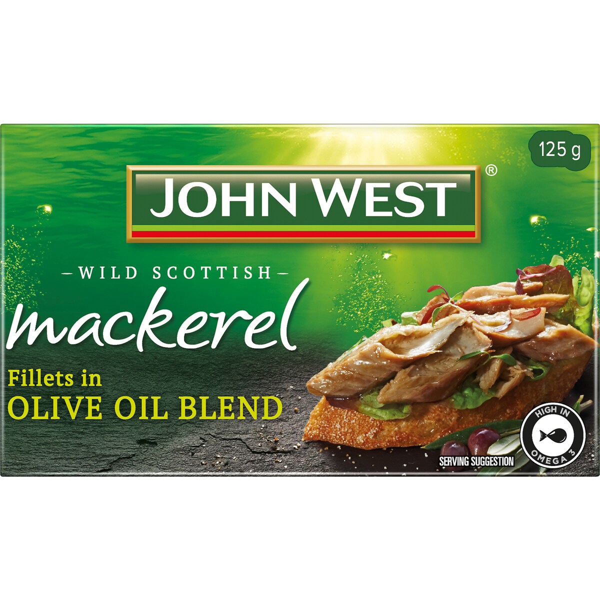 John West Wild Scottish Mackerel In Olive Oil 125g