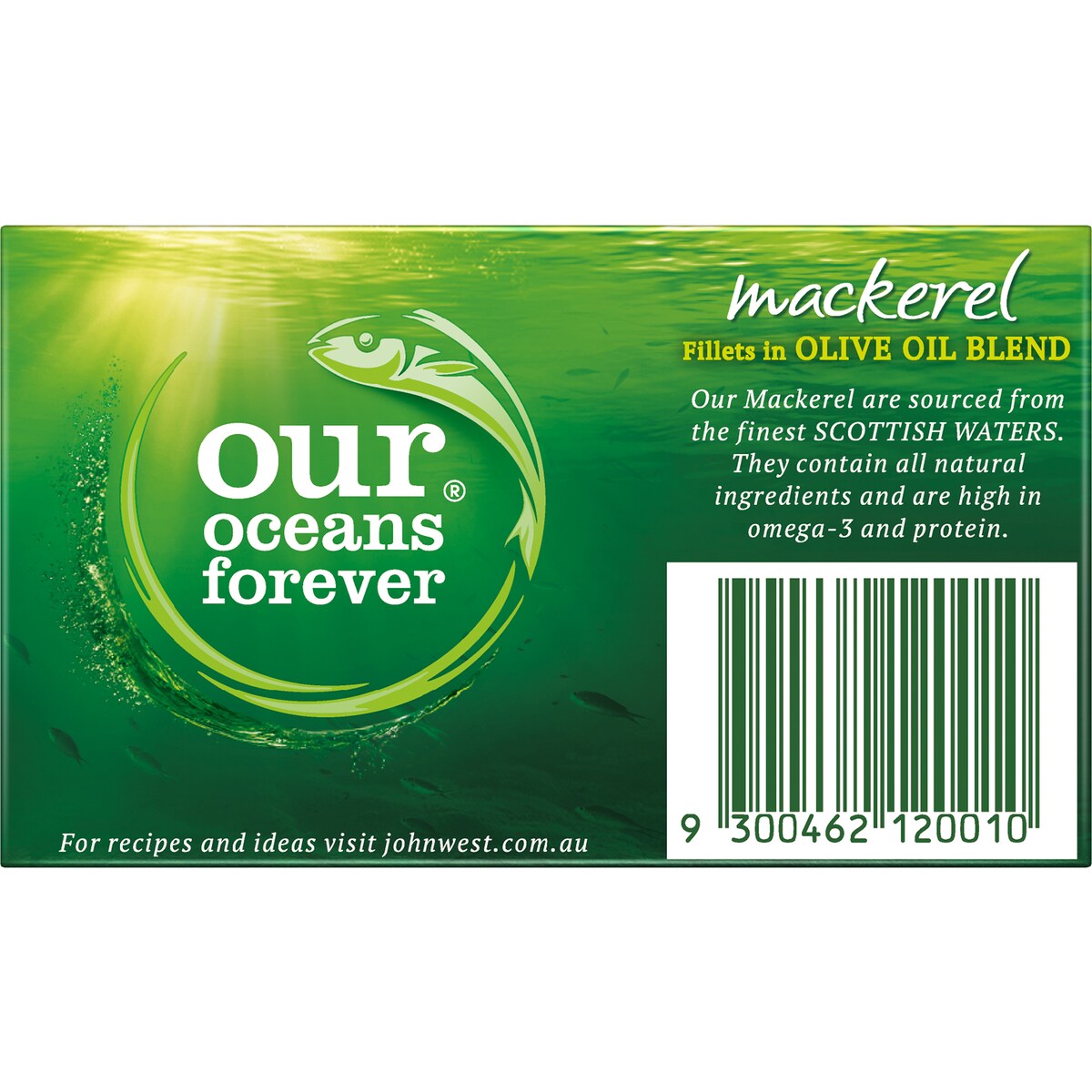 John West Wild Scottish Mackerel In Olive Oil 125g