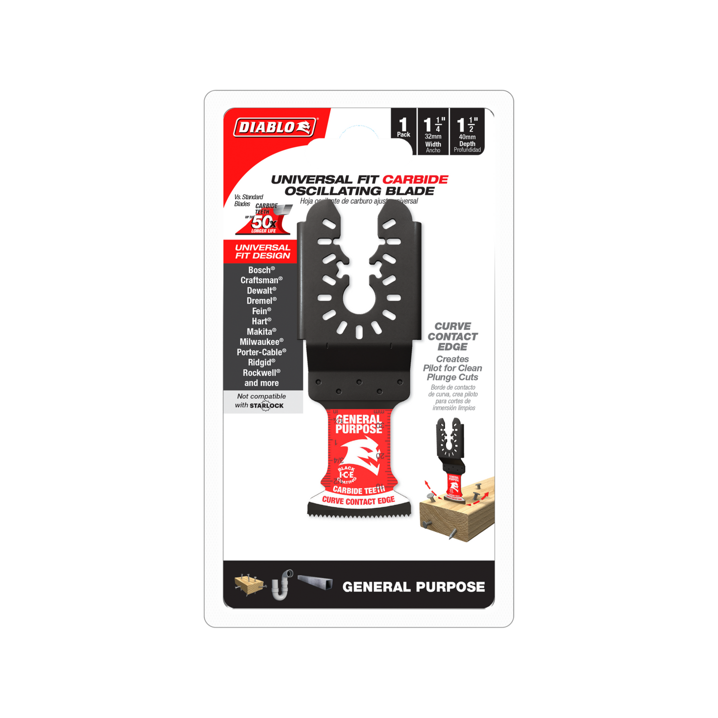 Diablo Carbide Multi Tool Blade - 40 x 32mm