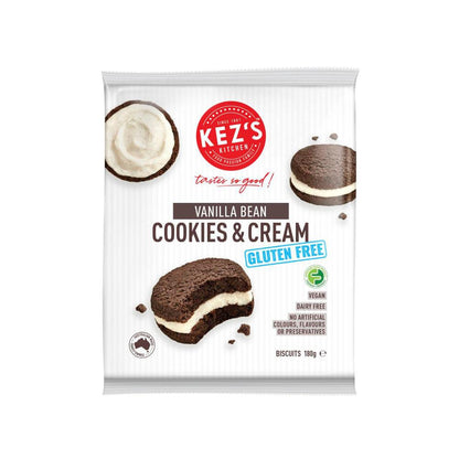 Kezs Kitchen Gluten Free Vanilla Bean Cookies & Cream - 180g