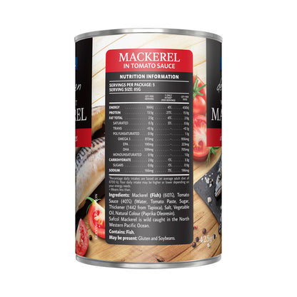 Safcol Mackerel In Tomato Sauce - 425g