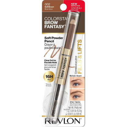Revlon Colorstay Brow Fantasy Pencil & Gel Soft Brown Each