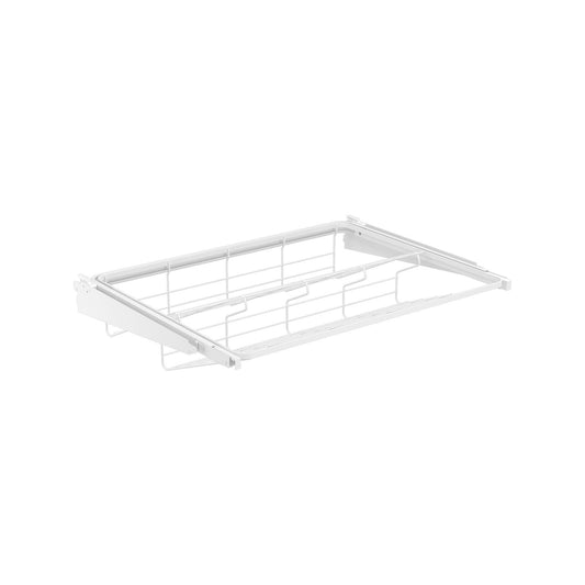 Flexi Storage White Double Slot Sliding Wire Shoe Rack - 600mm