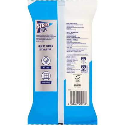 Strike Pro Glass Wipes 50 Pack