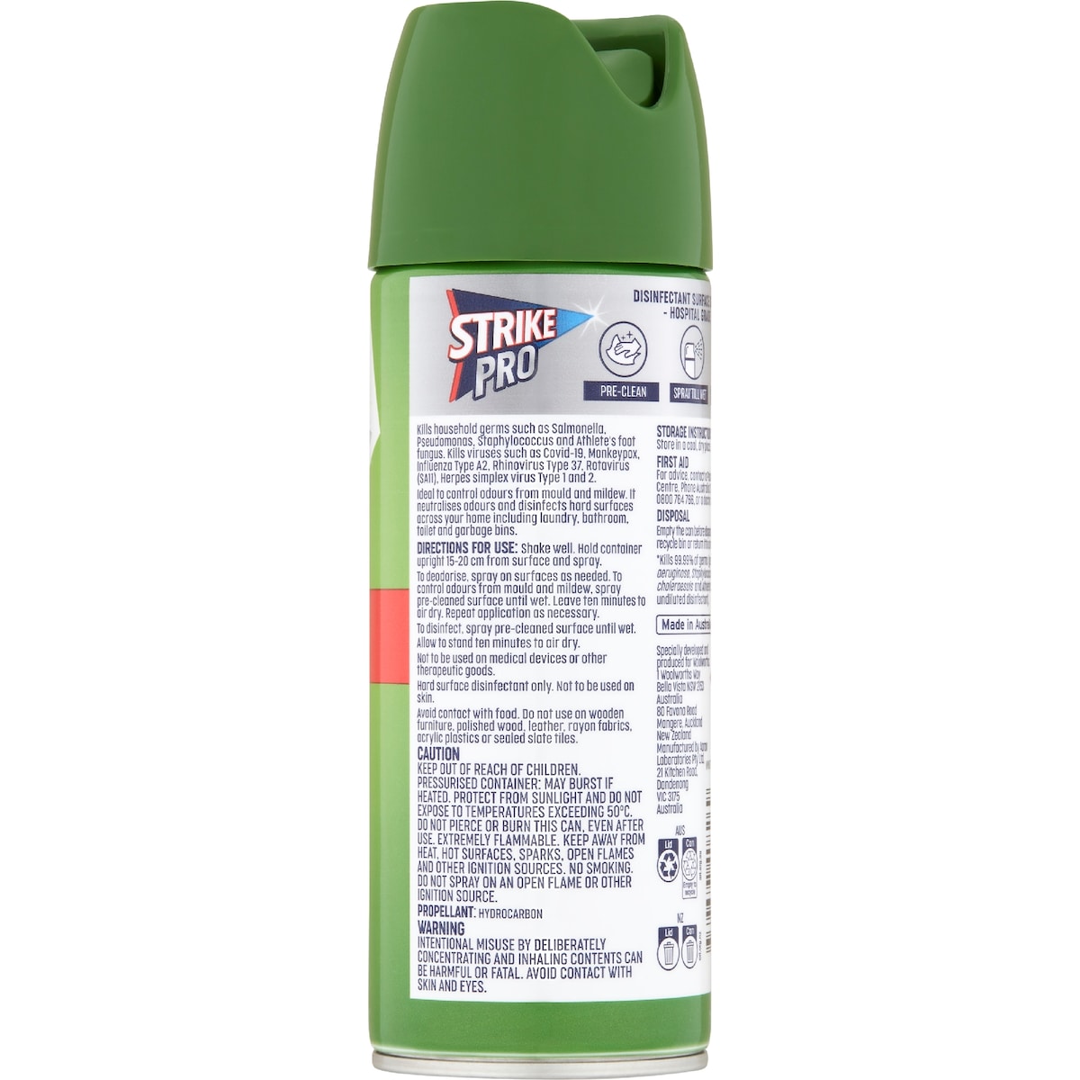 Strike Disinfectant Spray Eucalyptus 300g