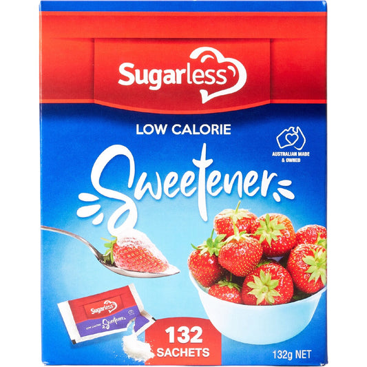 Sugarless Low Calorie Sweetener Sachets 132 Pack
