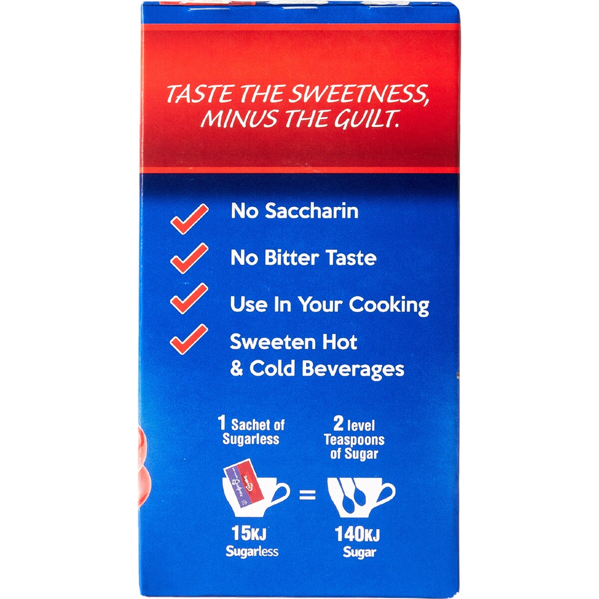 Sugarless Low Calorie Sweetener Sachets 132 Pack