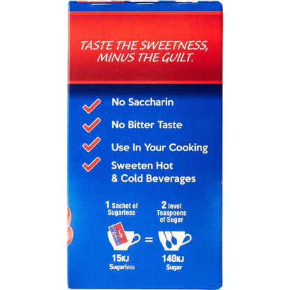 Sugarless Low Calorie Sweetener Sachets 132 Pack