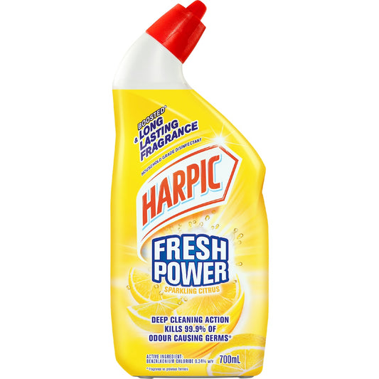 Harpic Fresh Power Sparkling Citrus Toilet Cleaner 700ml