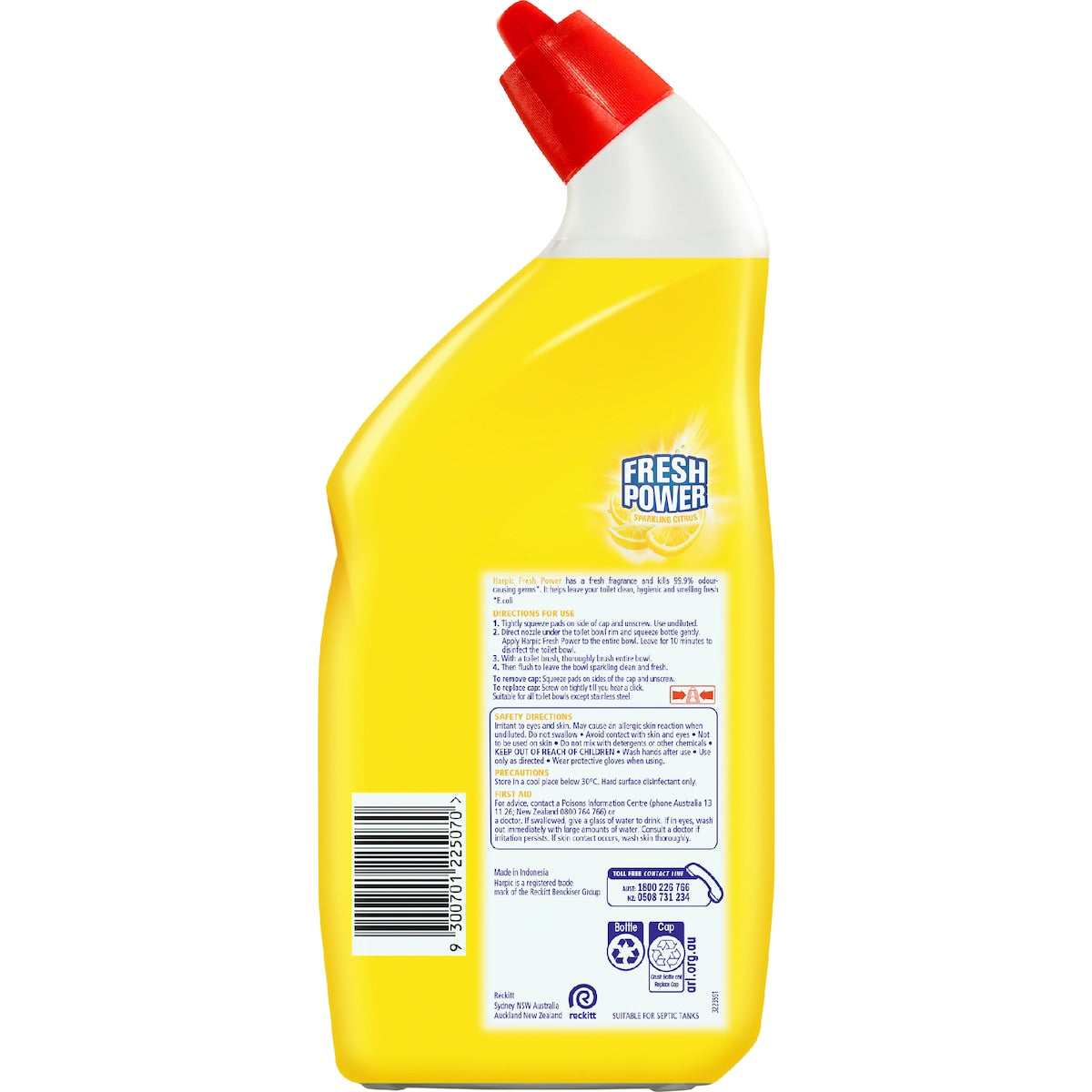 Harpic Fresh Power Sparkling Citrus Toilet Cleaner 700ml