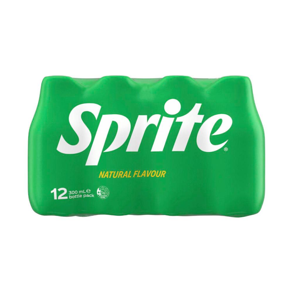 Sprite Lemonade Soft Drink Multipack Bottles 300ml - 12 Pack
