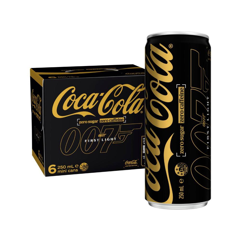 Coca-Cola Zero Sugar Caffeine Free Coke Soft Drink 6x250ml