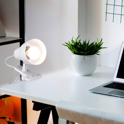 Verve Design White Cassy Clip Lamp