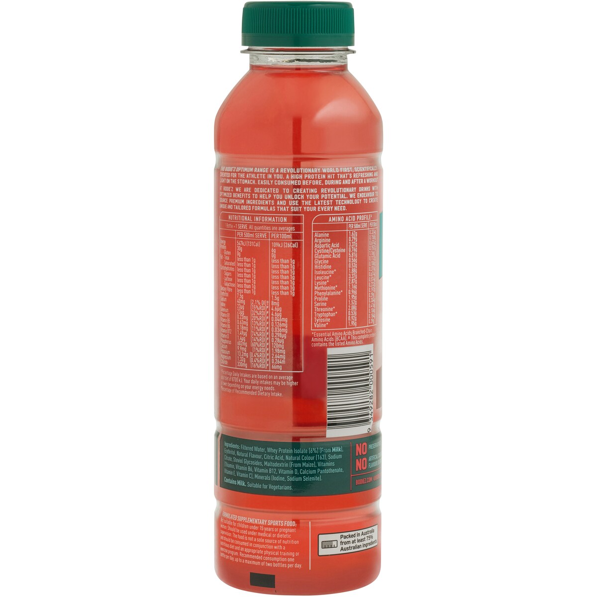 Bodiez Protein Water Berry Optimum 500ml Each