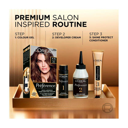 L'Oreal Preference 4.15 Caracas Hair Colour - 1 Pack