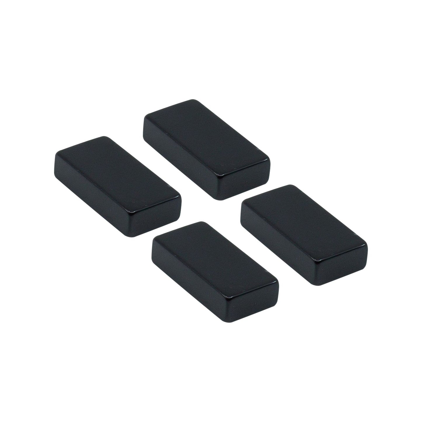Everhang Rare Earth Block Magnet - 25 x 12.5mm - 4 Pack - Black