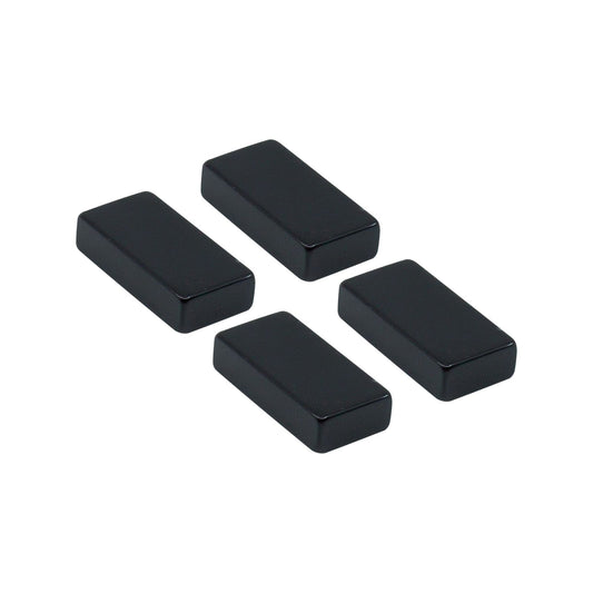 Everhang Rare Earth Block Magnet - 25 x 12.5mm - 4 Pack - Black