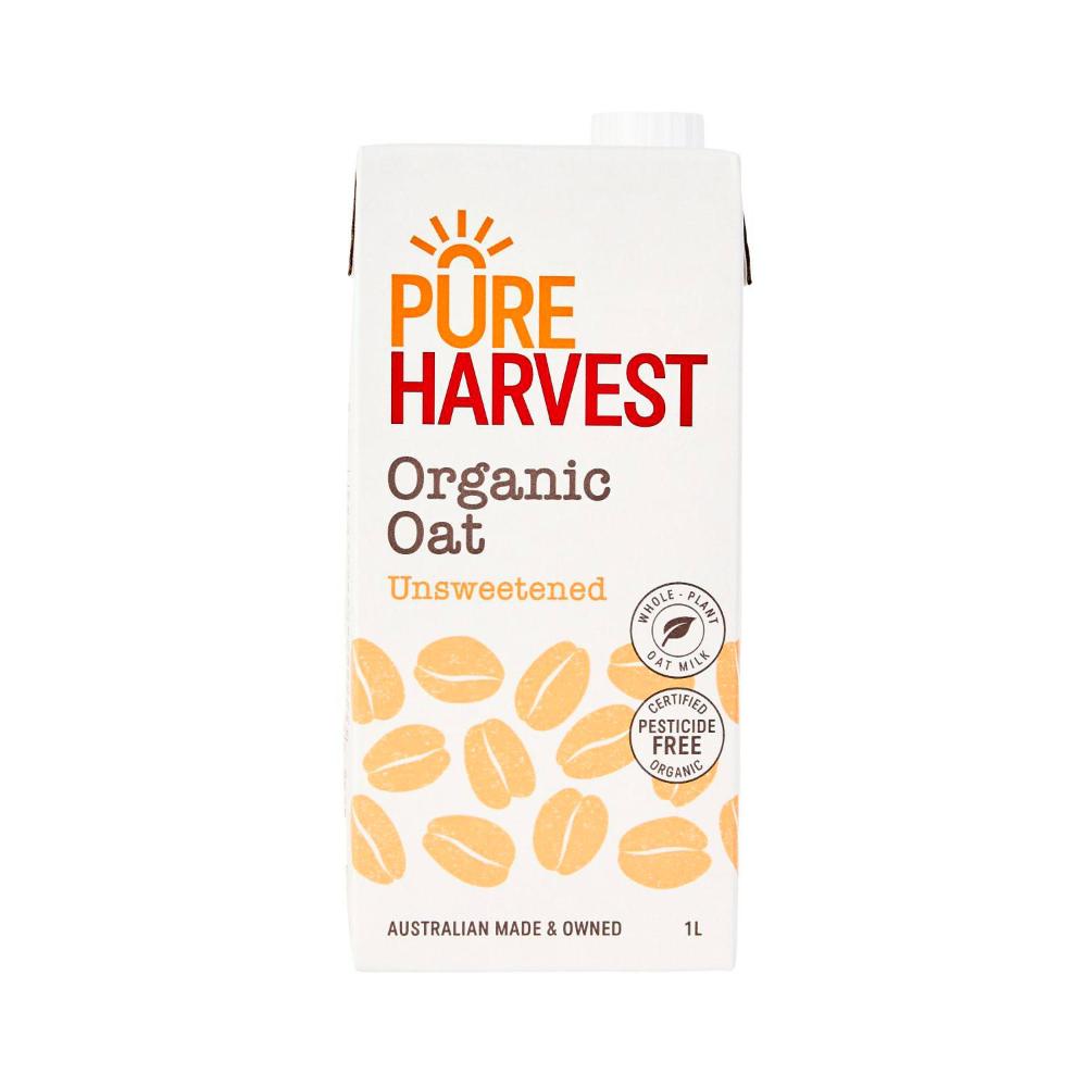 Pureharvest Organic Oat Unsweetened Long Life Milk Uht - 1L