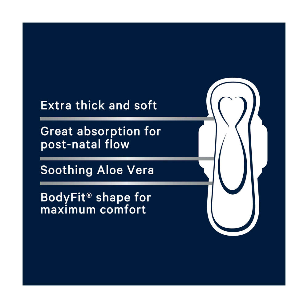 Libra Maternity Extra Long With Wings Pads - 10 pack