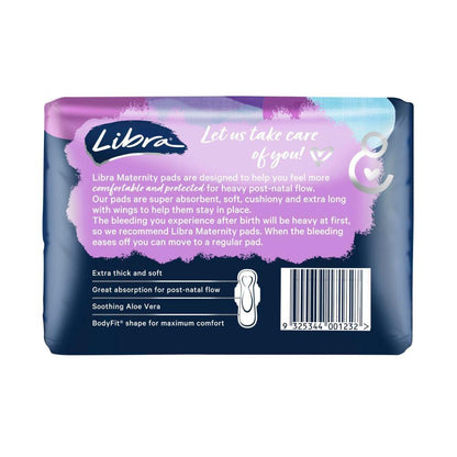 Libra Maternity Extra Long With Wings Pads - 10 pack