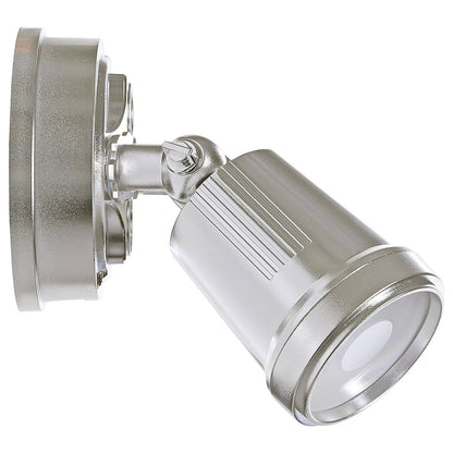Brilliant Raptor III Twin Flood Light - 20W - 1800 Lumens - Satin Nickel