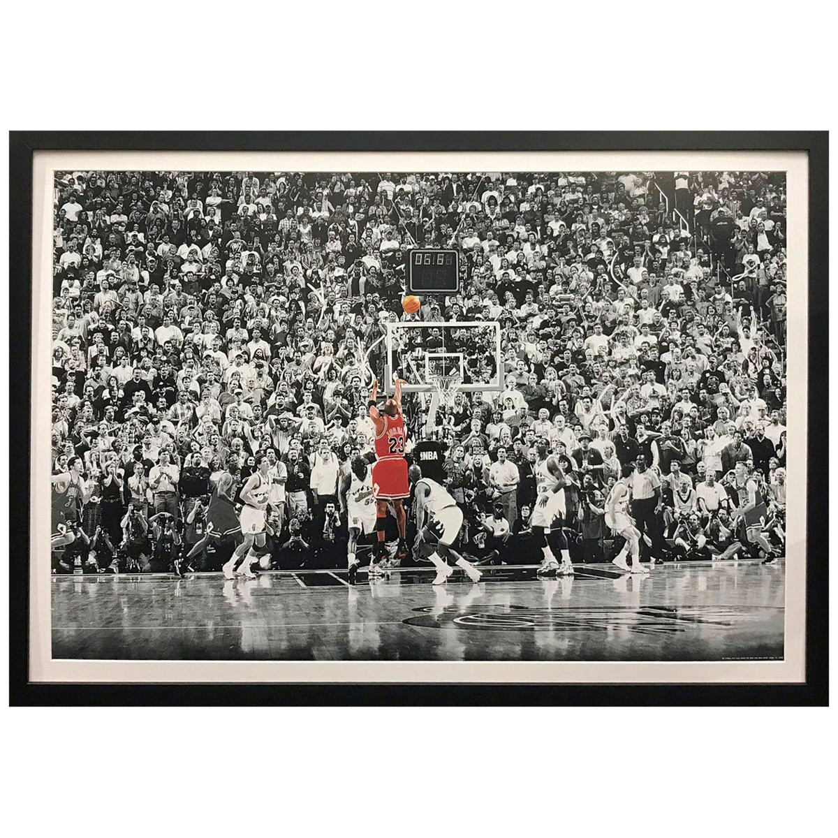 Icons of Sport Michael Jordan "The Last Shot" Framed Print