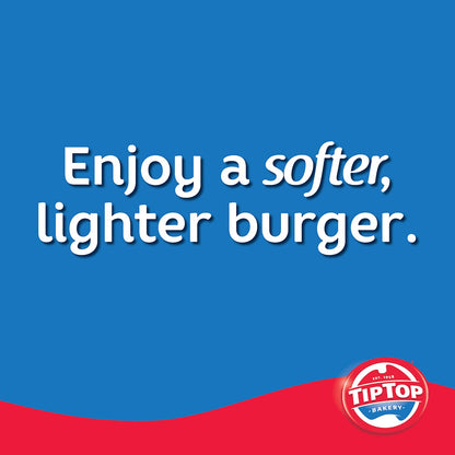 Tip Top Burger Thins Bread Bakery 6 Pack