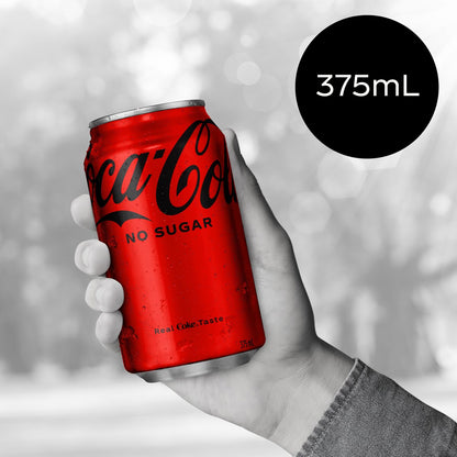 Coca - Cola Zero Sugar Soft Drink Multipack Cans 10 X 375ml