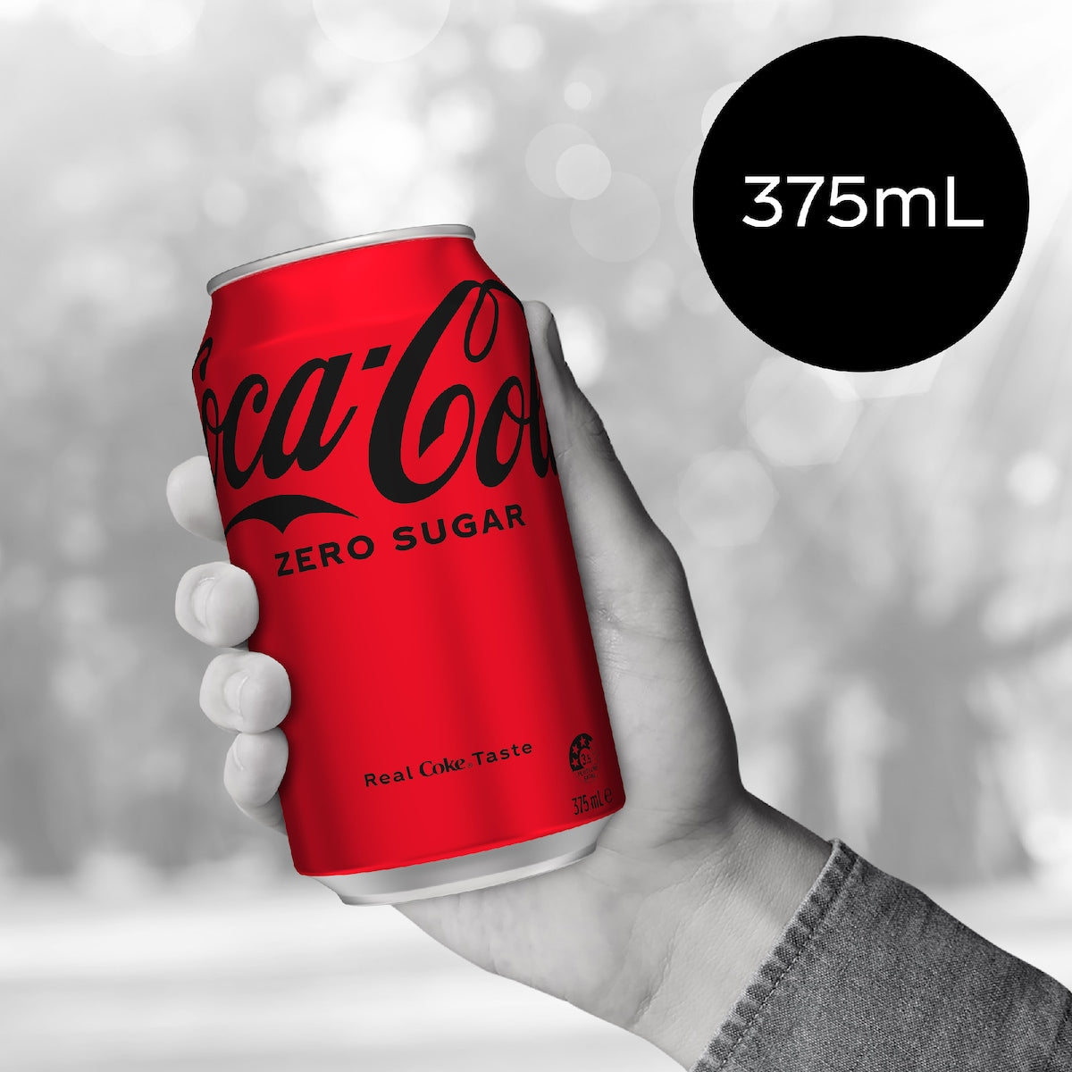 Coca-cola Zero Sugar Soft Drink Cans 375ml X 10 Pack