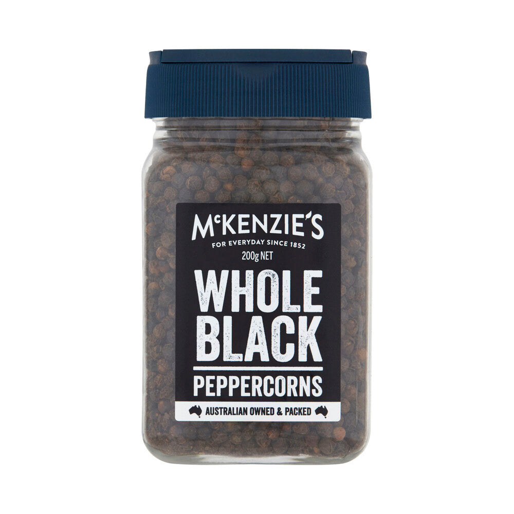Mckenzie's Whole Black Peppercorns Refills - 200g