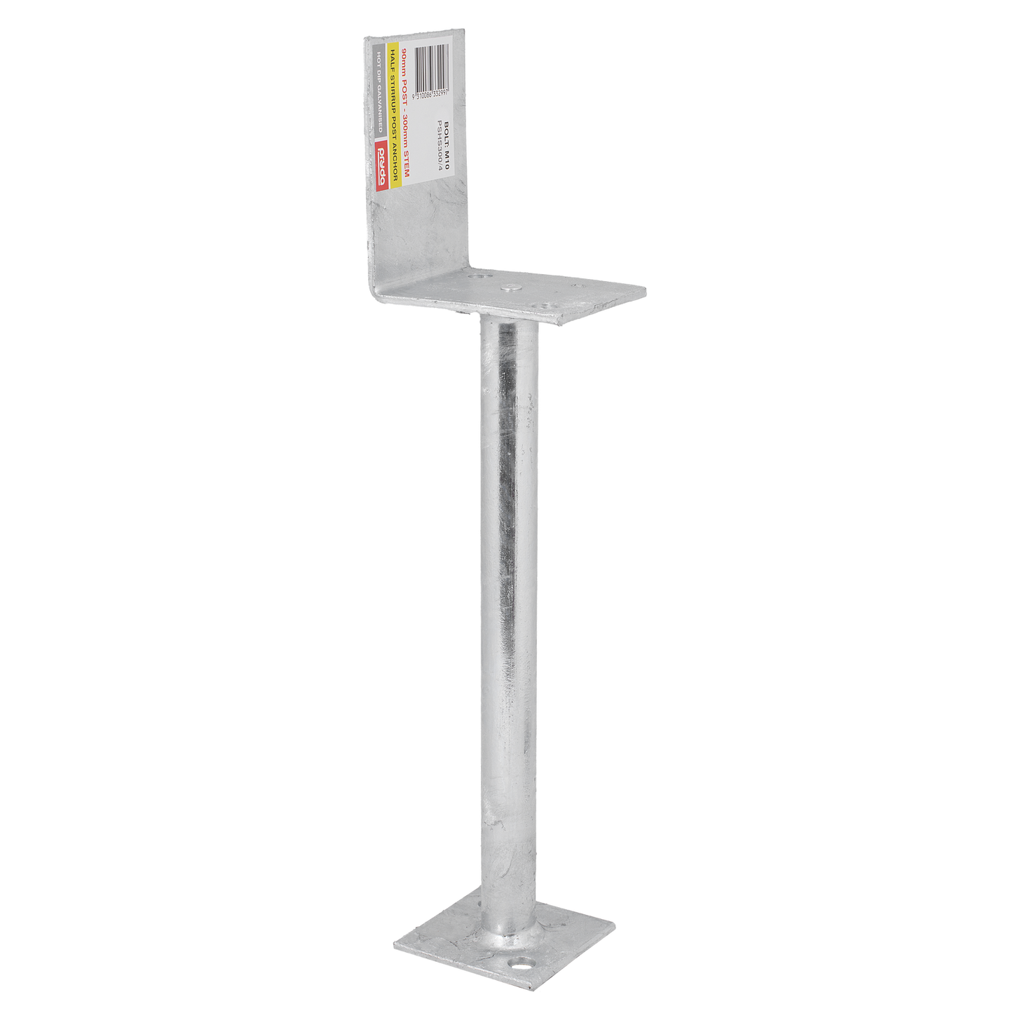 Pryda Half Stirrup Post Anchor - 300mm M10