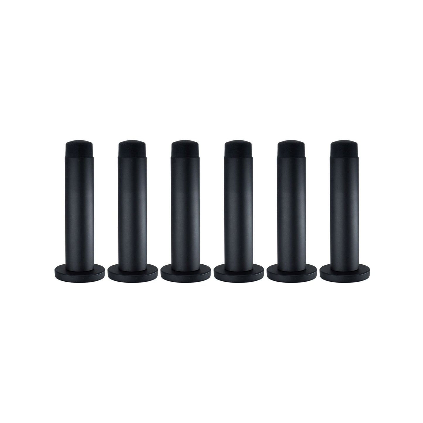 Adoored 85mm Black Monument Door Stop 6 Pack