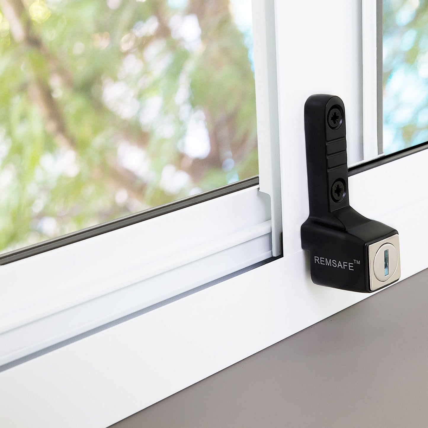 Remsafe White Lylock Push Lock - 22 x 77mm