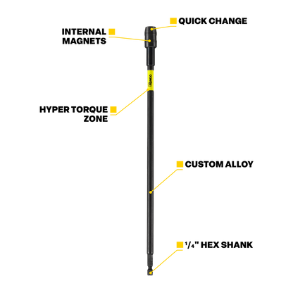 Kango Hypertorque Impact Extension Bar Set - 75 - 4 Piece - 450mm