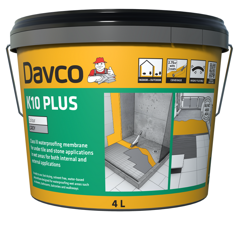 Davco 4L Grey K10 Plus Waterproofing Membrane
