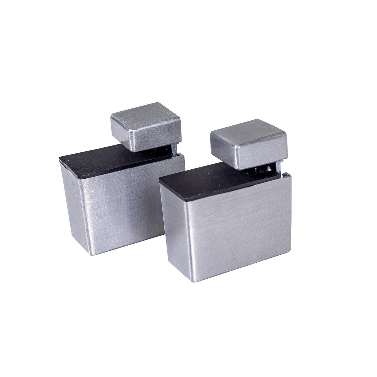 Flexi Storage Aluminium Rectangle Shelf Clip 2 Pack 5-22mm Silver