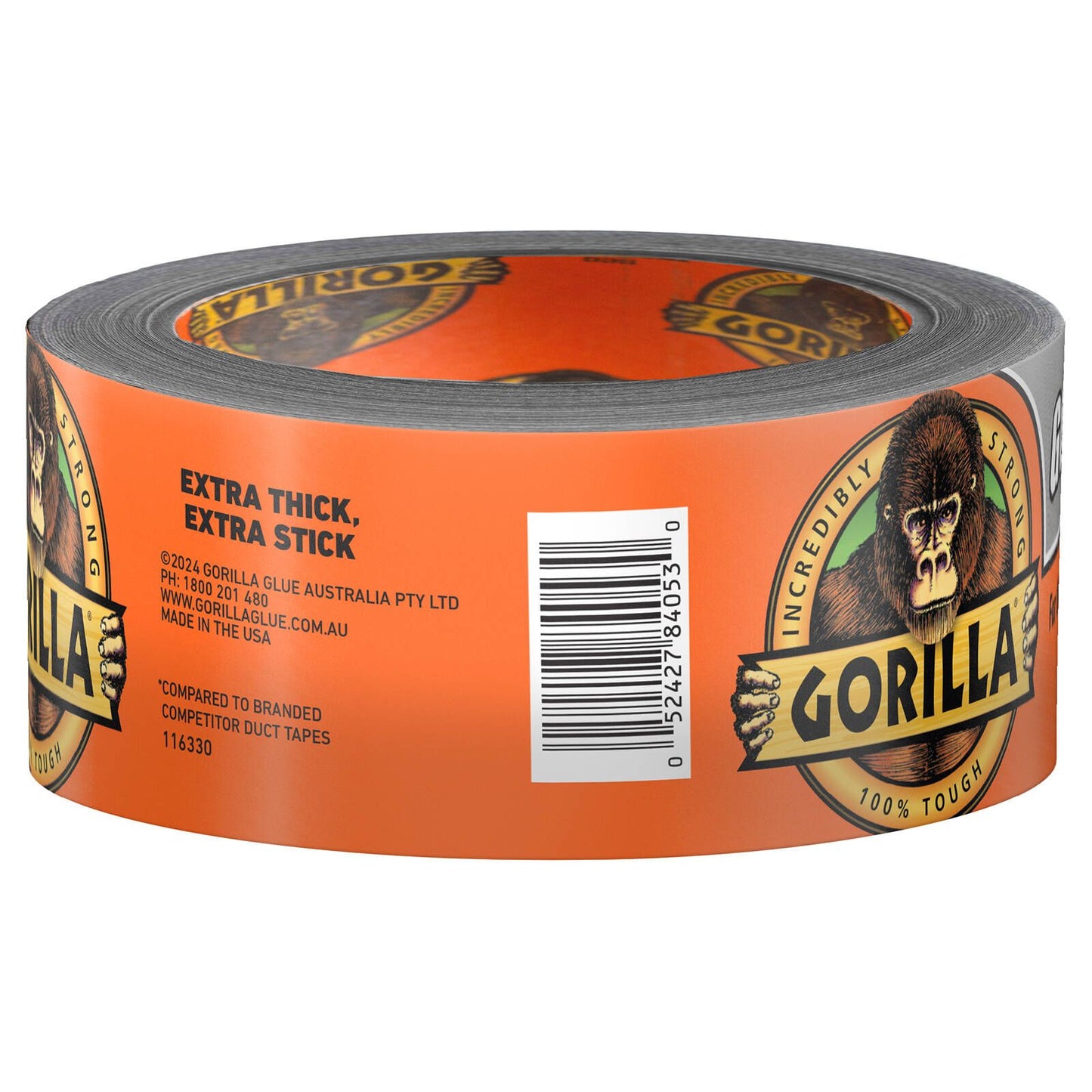 Gorilla Silver Cloth Tape - 48mm x 9m