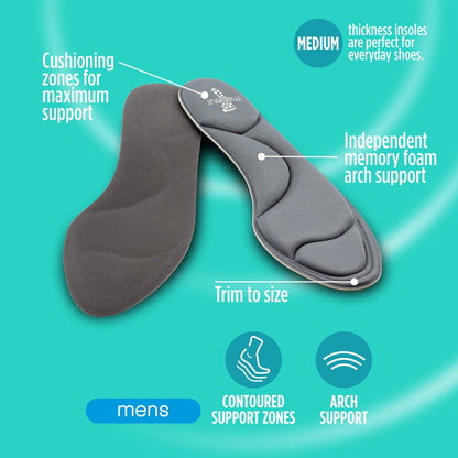 Footcare Memory Foam Insole Men 1 Pair