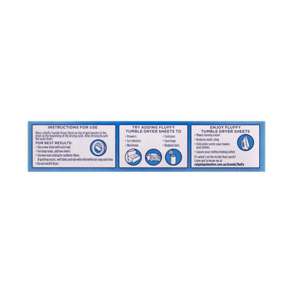Fluffy Dryer Sheets Fabric Softener Conditioner Field Flowers - 40 pack