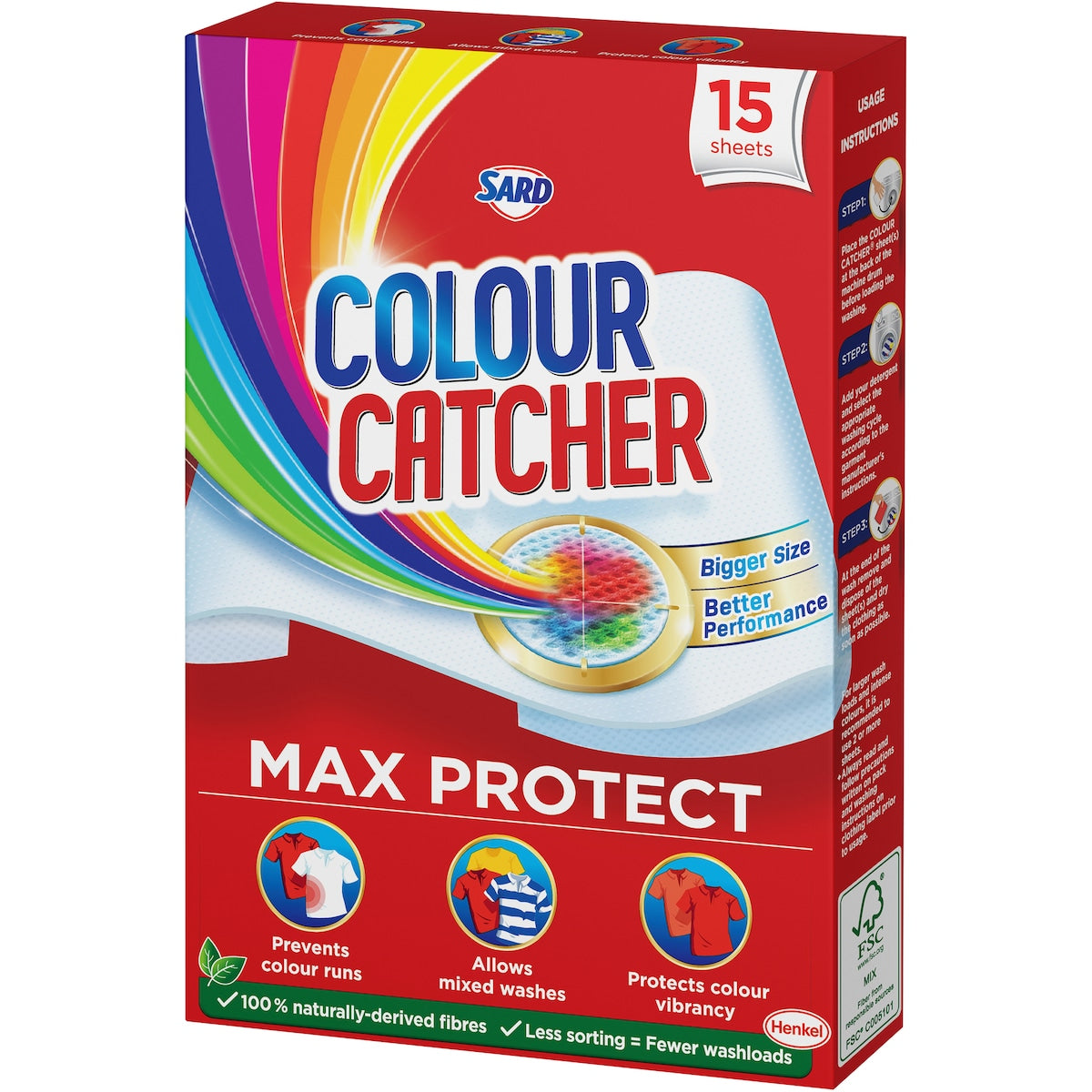 Sard Colour Catcher Prevent Colour Runs In The Wash 15 Pack Each