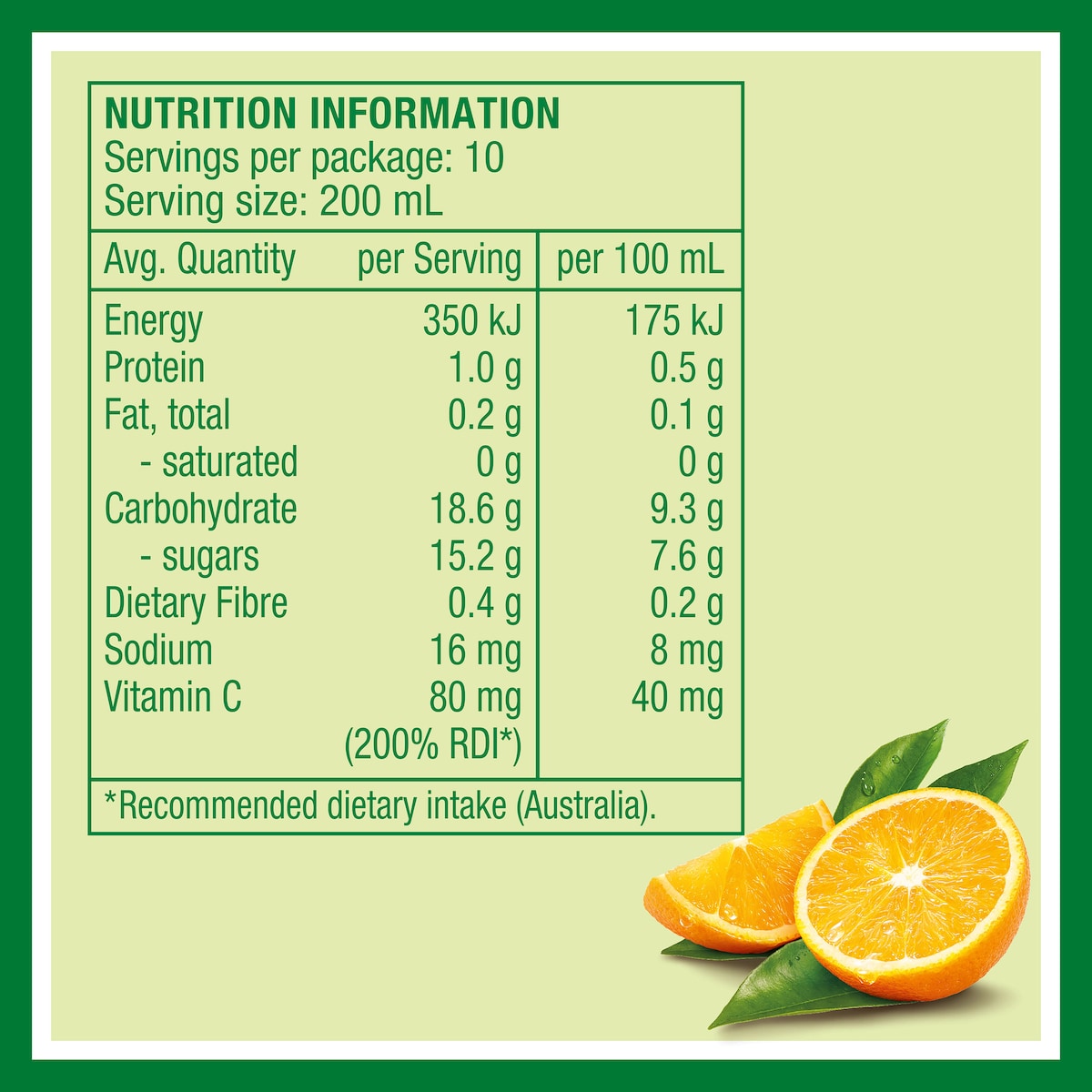 Golden Circle Orange Juice No Added Sugar Fruit Juices Oj 2l
