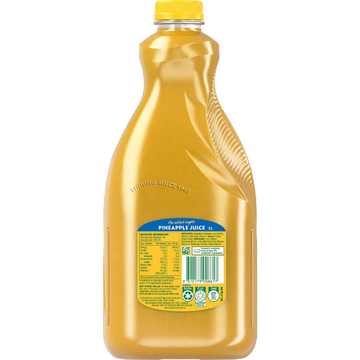 Golden Circle Fruit Juices Pineapple Juice 2l