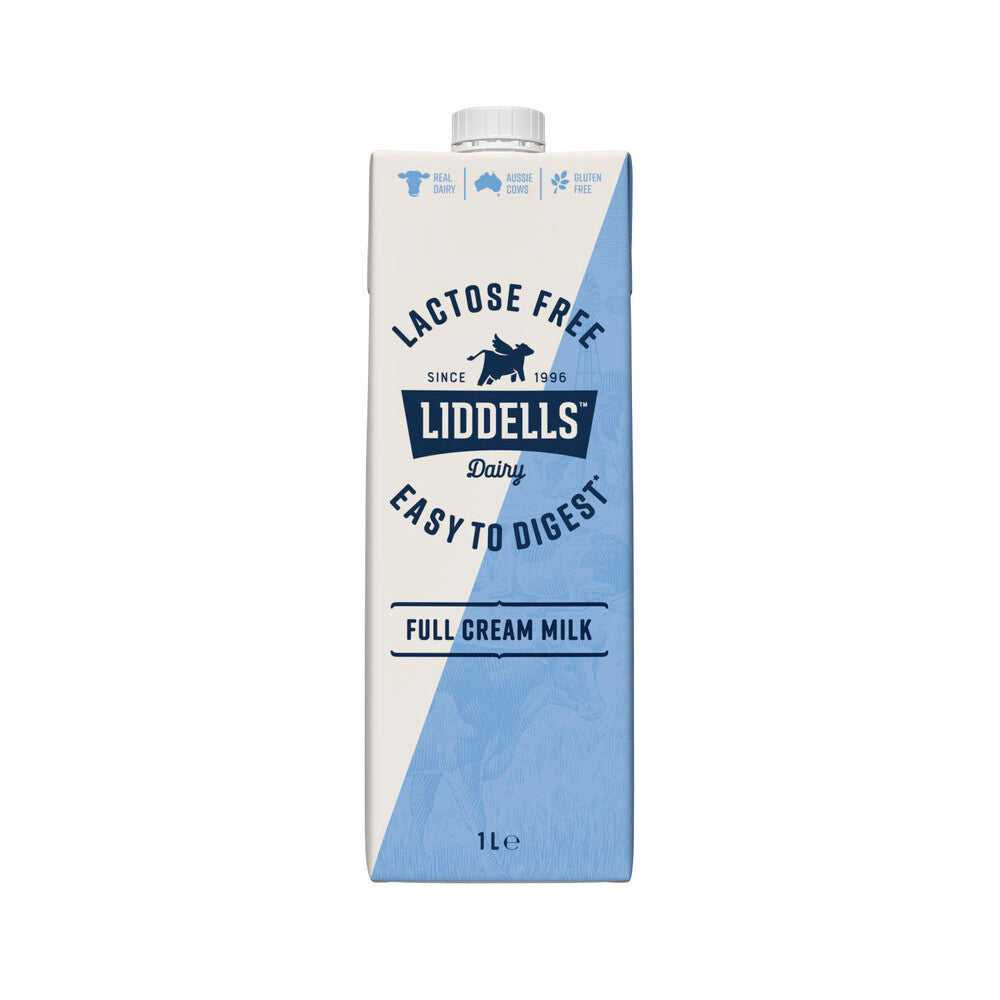 Liddells Lactose Free Full Cream Milk - 1L
