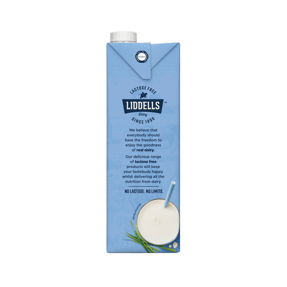 Liddells Lactose Free Full Cream Milk - 1L