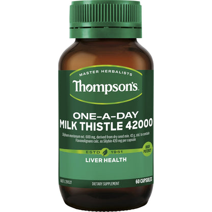 Thompsons One A Day Milk Thistle 42000 Liver Health 60 pack