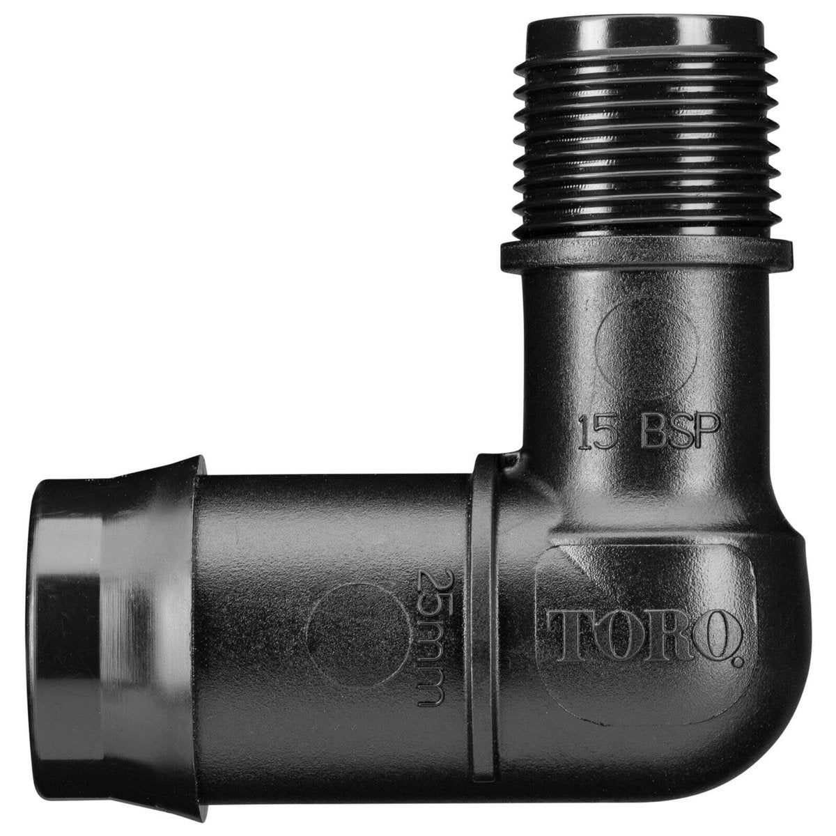 Toro 25mm Male Barbed Threaded Elbow - Polypropylene - Durable