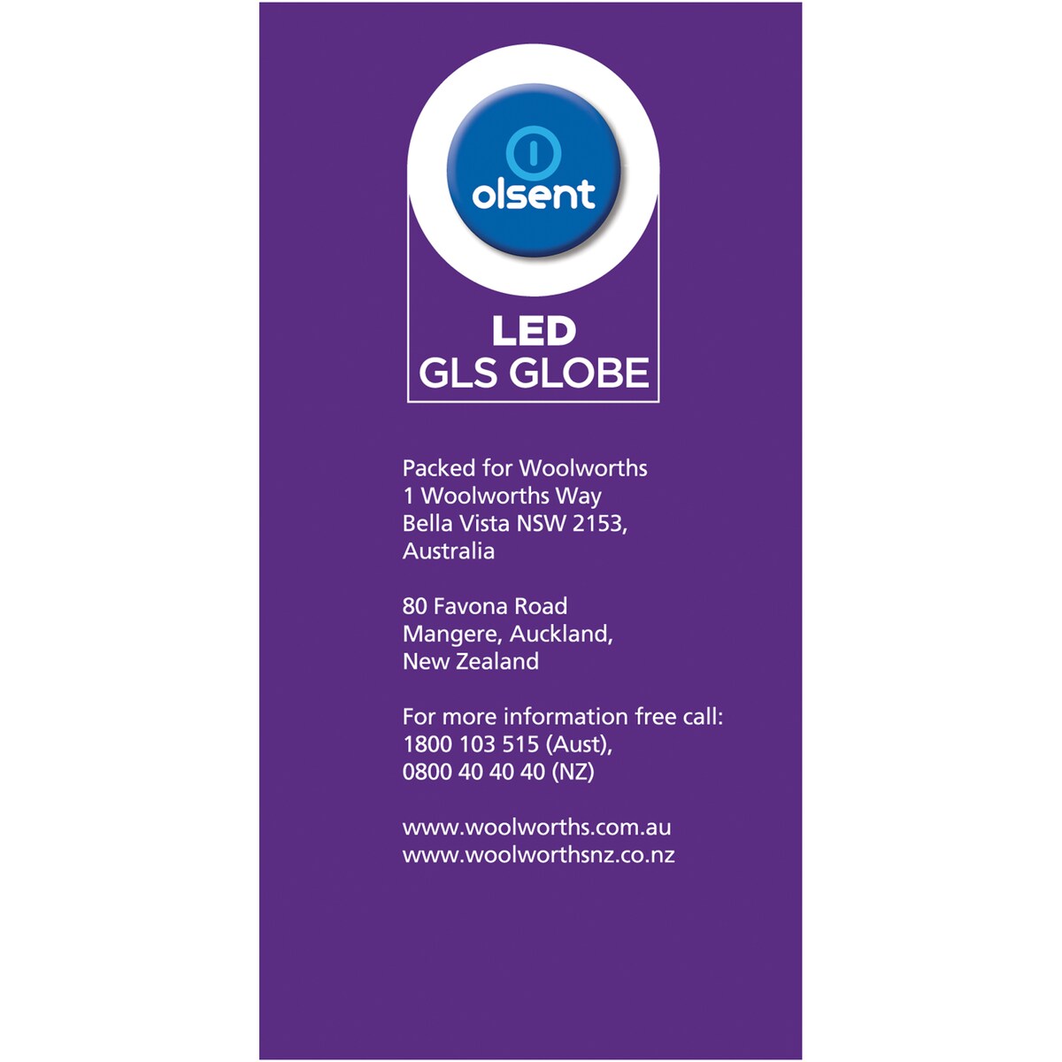 Olsent Led Gls Es 14w 1400lm Ww 2 Pack
