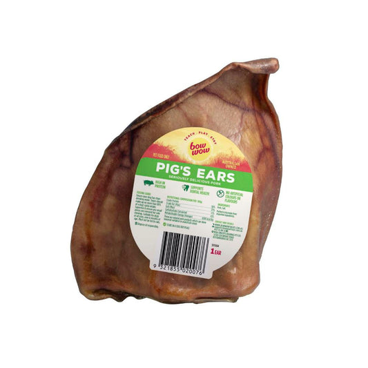Bow Wow Pig Ear Dog Treats - 1 each