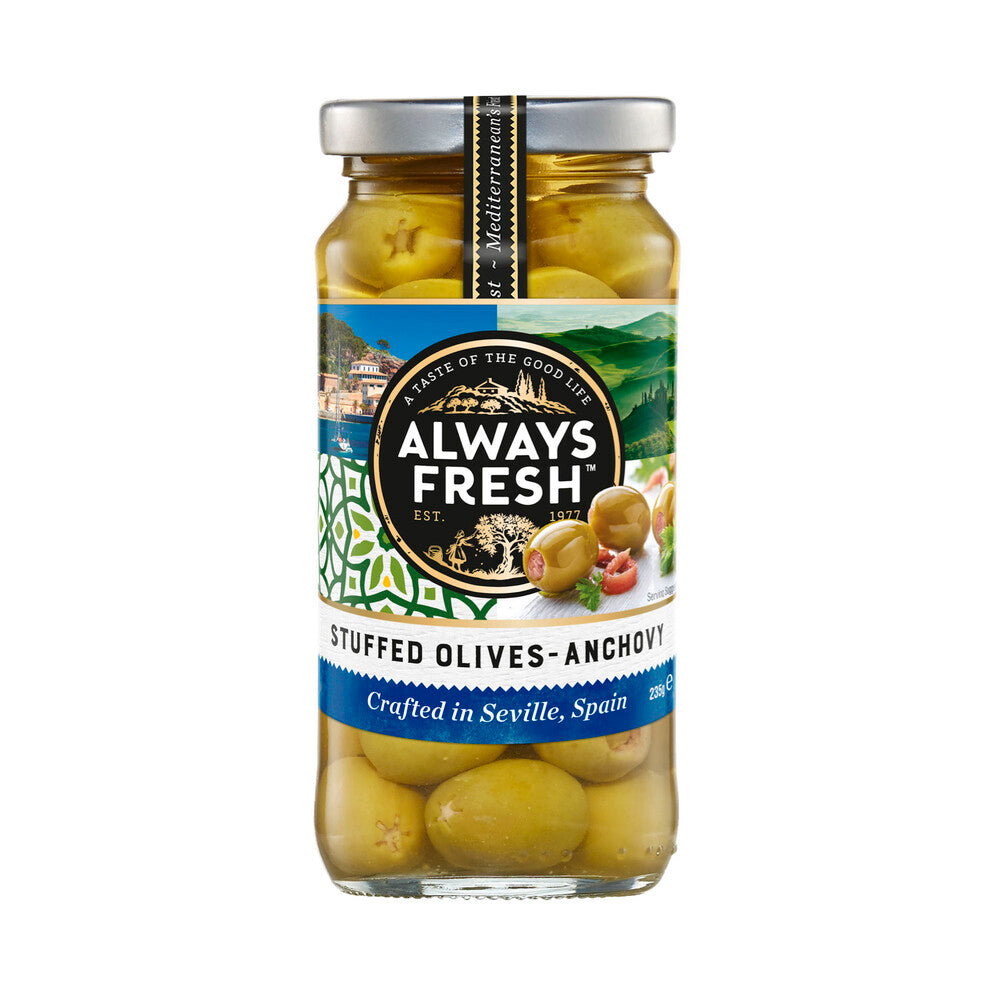 Always Fresh Stuffed Olives Anchovy - 235g